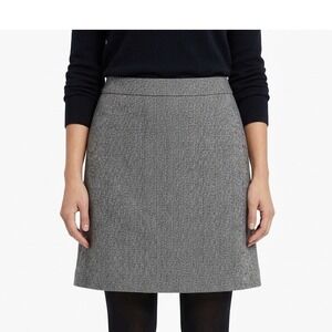 Talbots Gray Herringbone‎ Wool Blend Skirt 16P Petite Office Interview Lined
